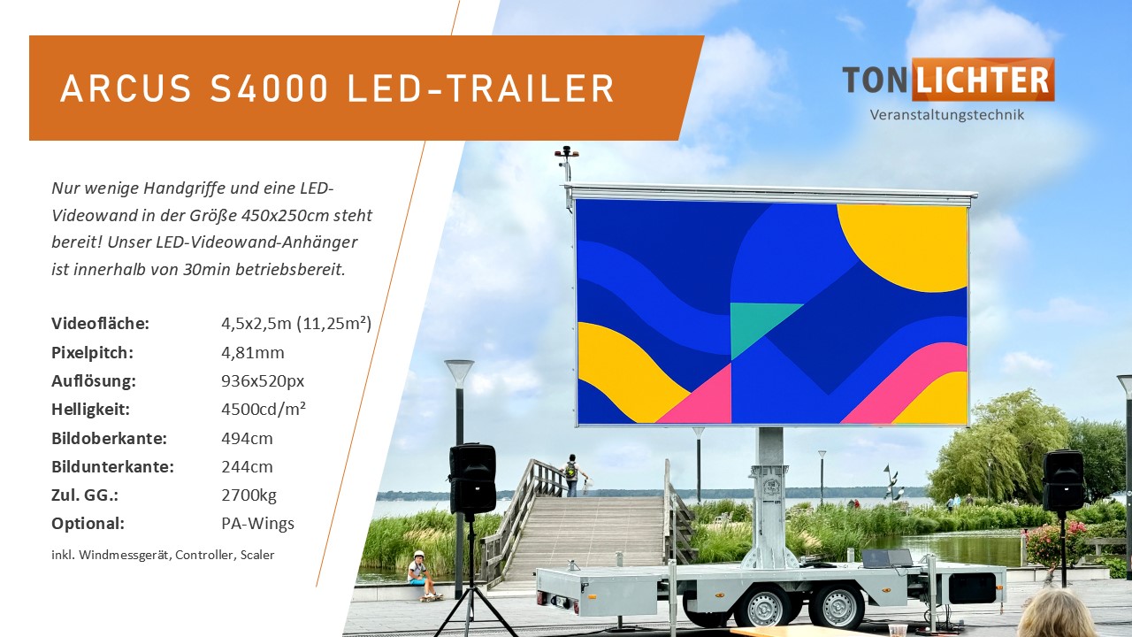 Arcus S4000 LED-Trailer